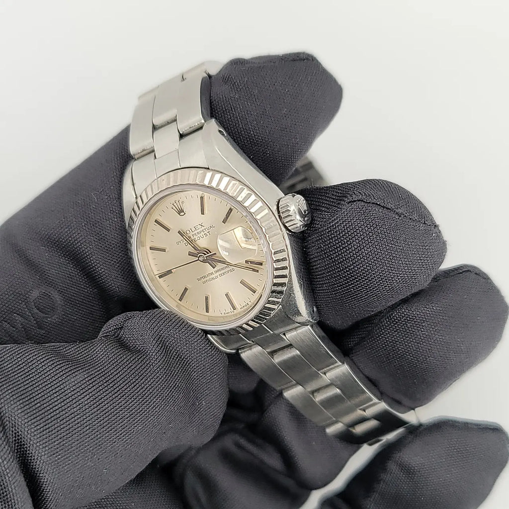 Rolex Datejust Silver Dial stainless - Hình 6