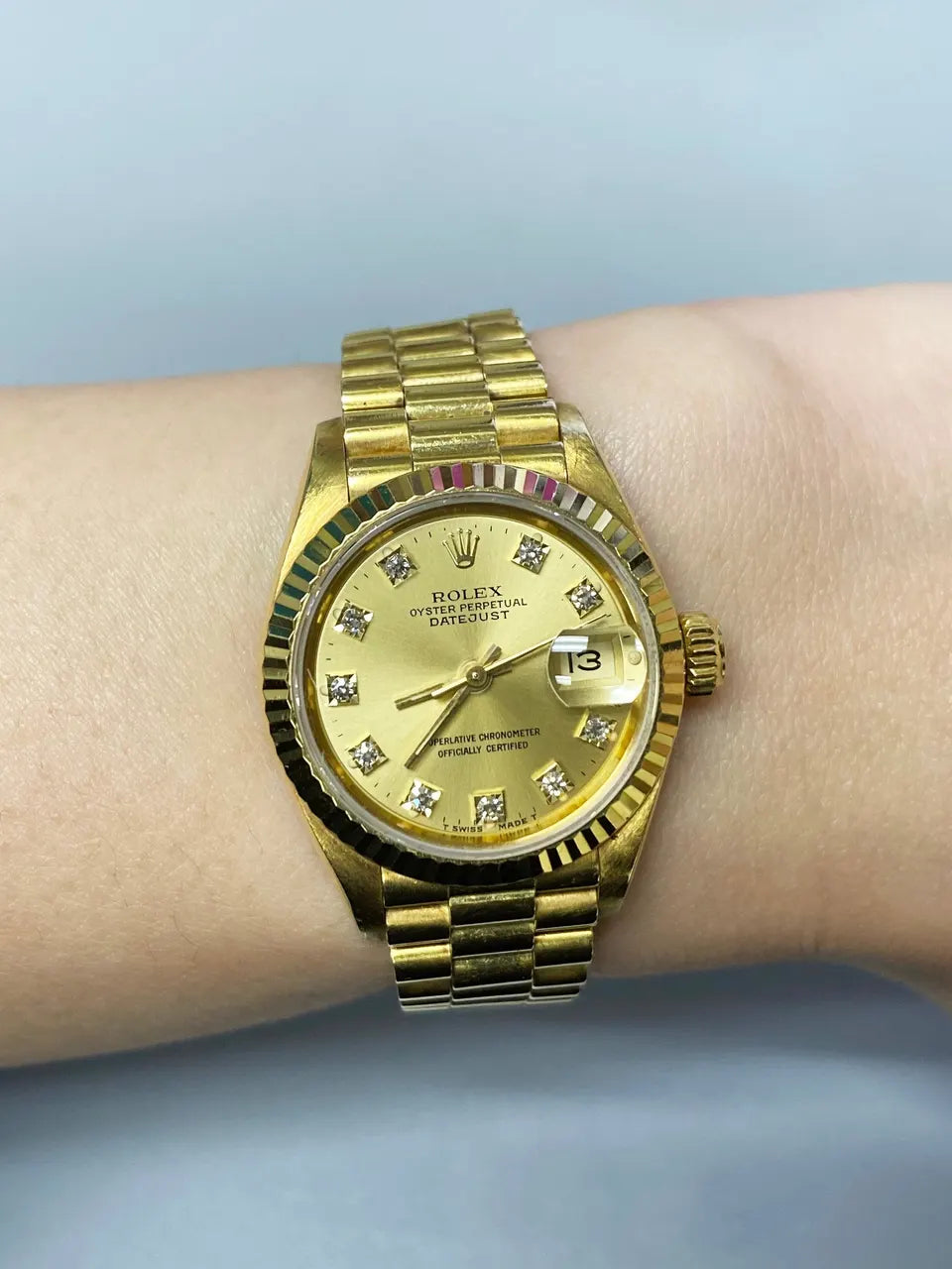 Rolex Gold Diamond Dial - Hình 9