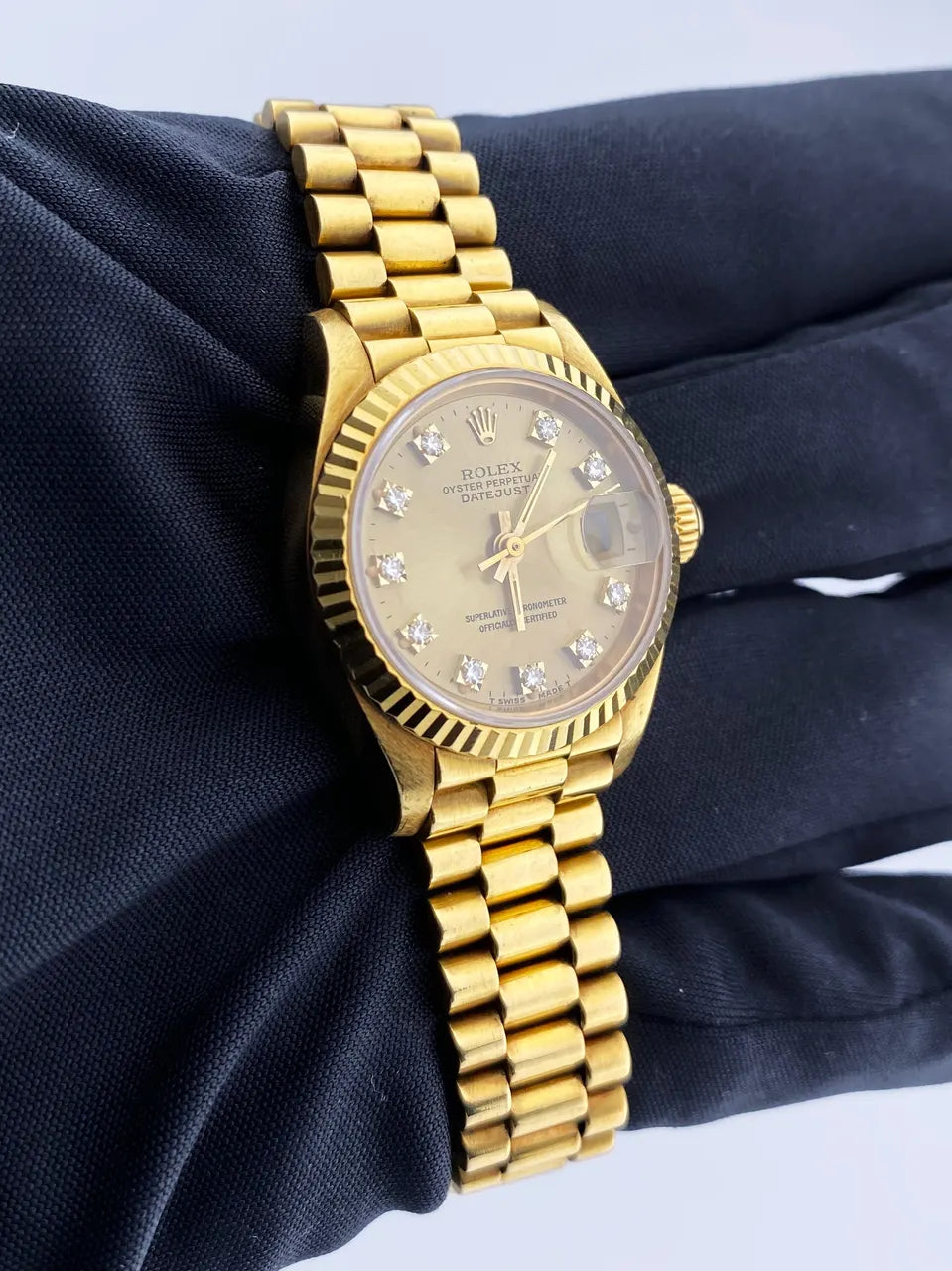 Rolex Gold Diamond Dial - Hình 3