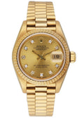 Rolex Gold Diamond Datejust dial jubilee