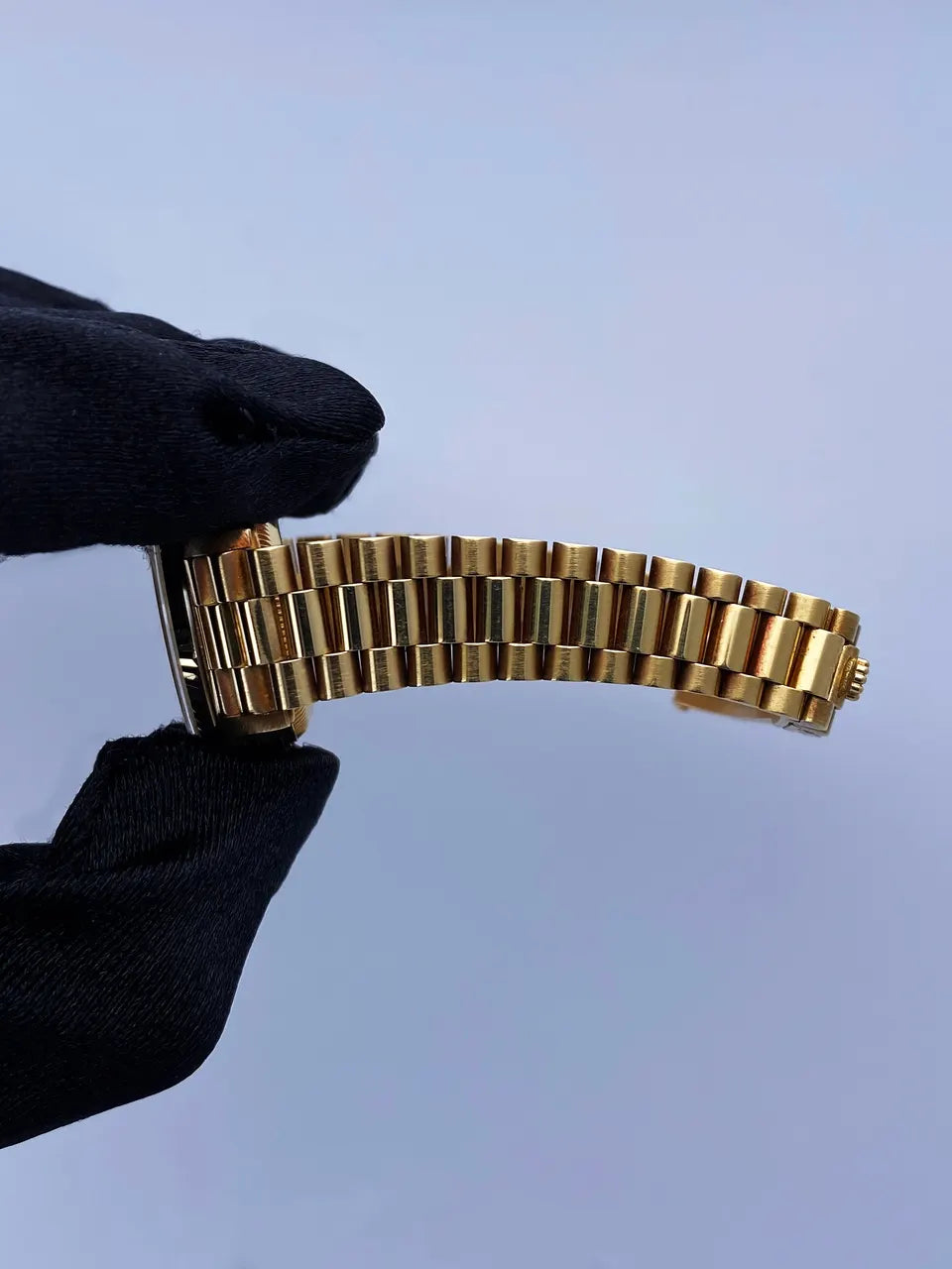 Rolex Gold Blue Diamond Dial - Hình 8