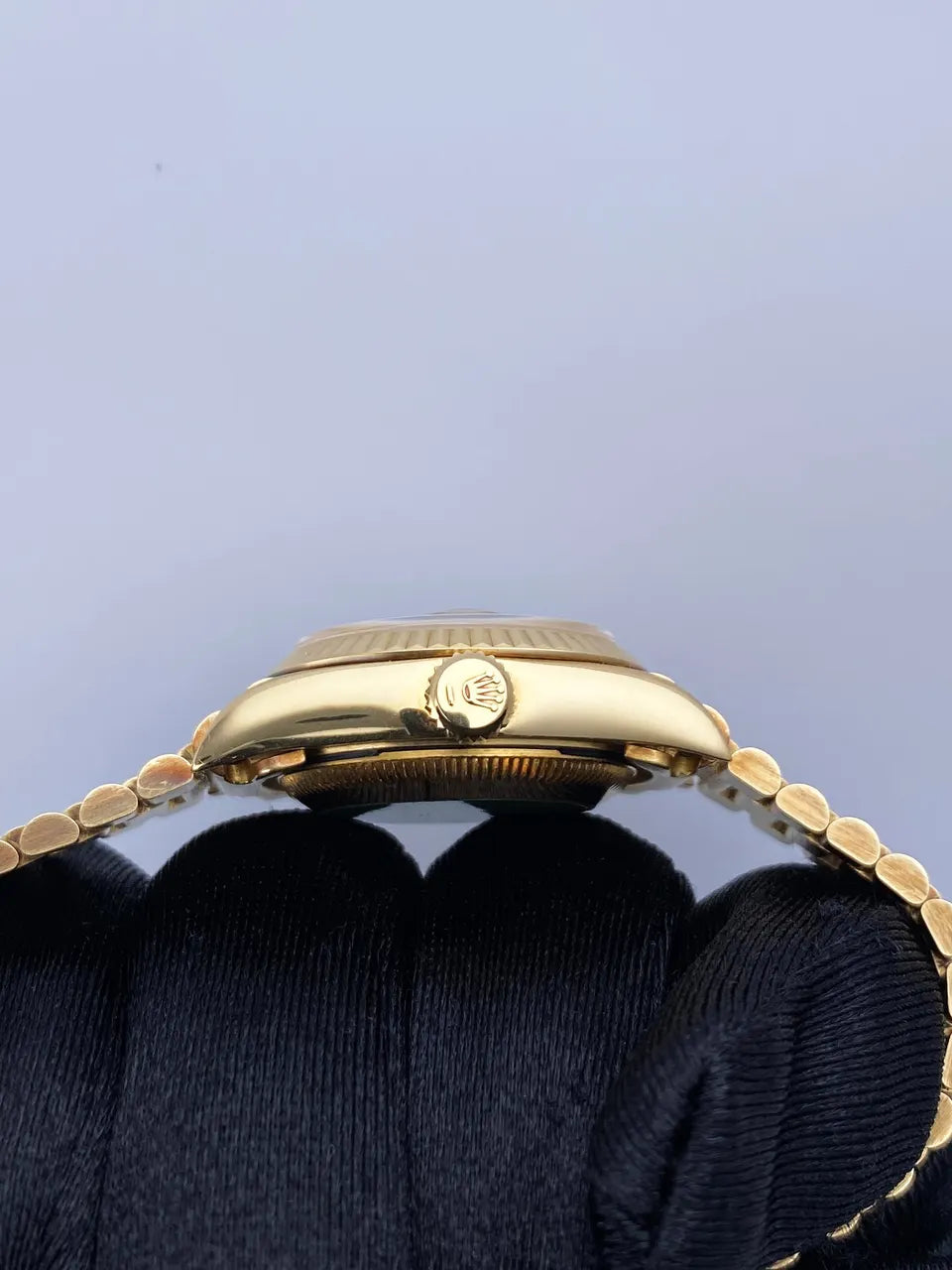 datejust Rolex Gold Blue Diamond Dial - Hình 4