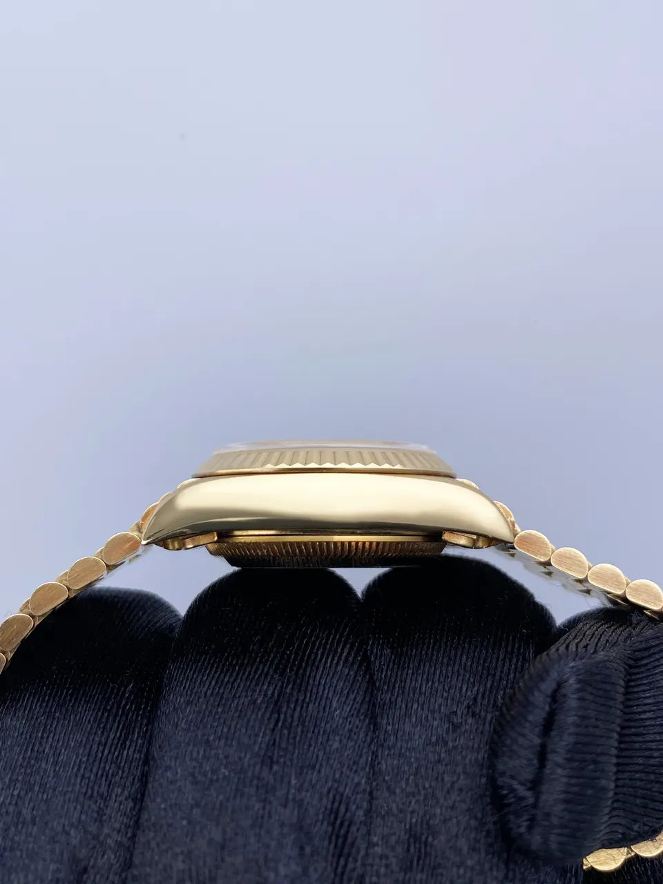 datejust Rolex Gold Blue Diamond Dial - Hình 5