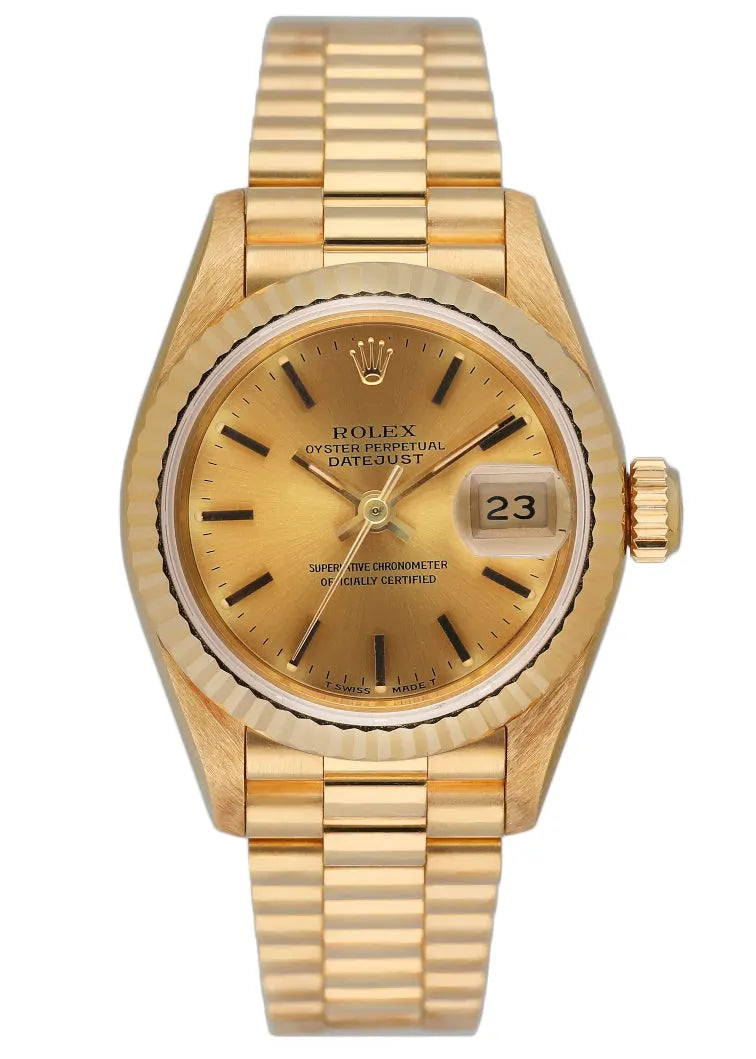Rolex Gold Fluted Champagne