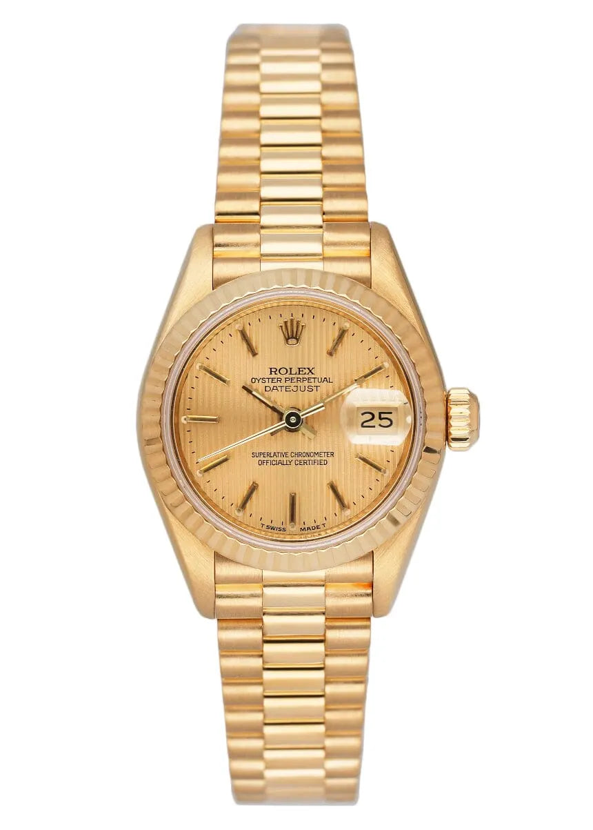Rolex Ladies Gold Champagne