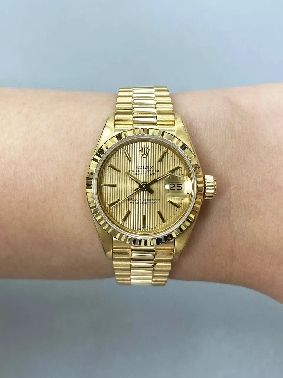 Rolex Ladies Gold Champagne - Hình 9