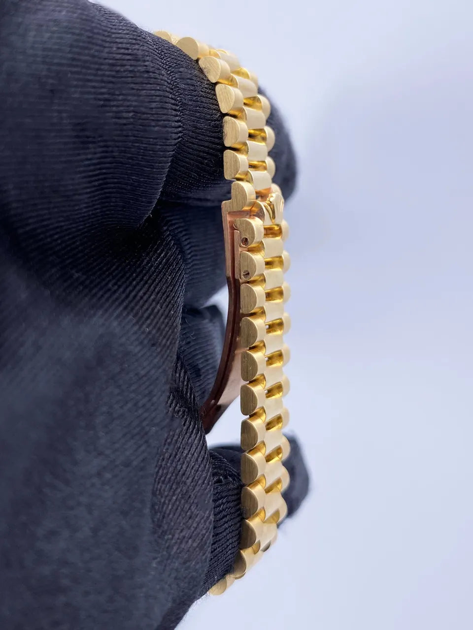 Rolex Gold Blue Diamond Dial - Hình 7