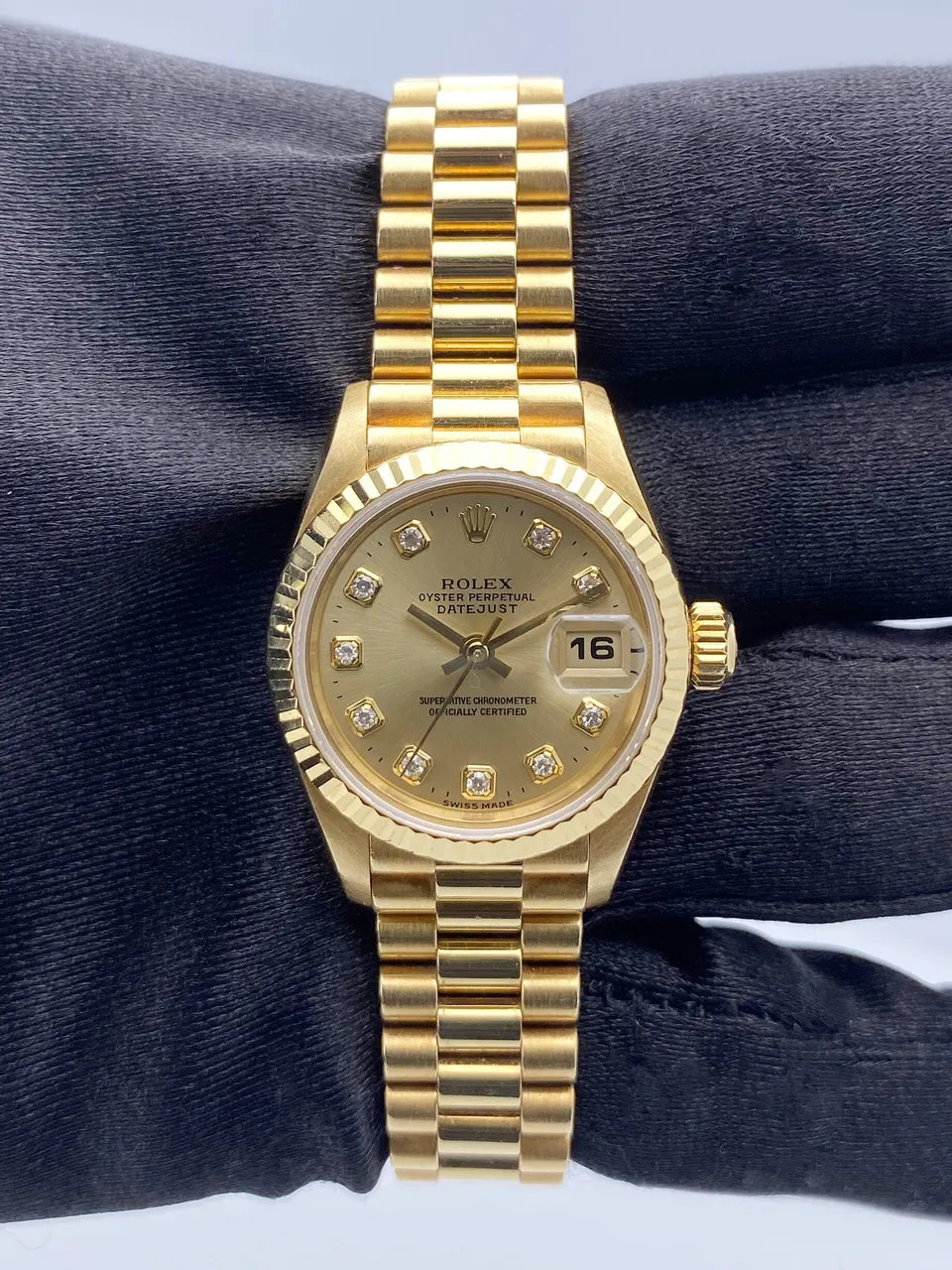 Rolex Gold Diamond Ladies datejust - Hình 2