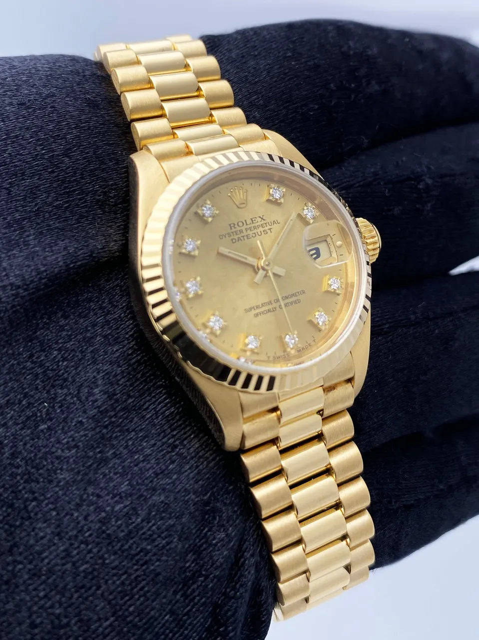 Rolex Gold Diamond Champagne - Hình 3