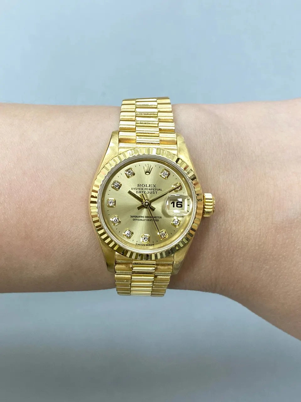 Rolex Gold Diamond Ladies datejust - Hình 10