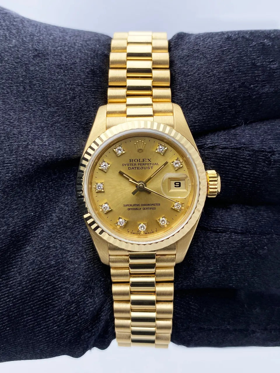 Rolex Gold Diamond Champagne - Hình 2