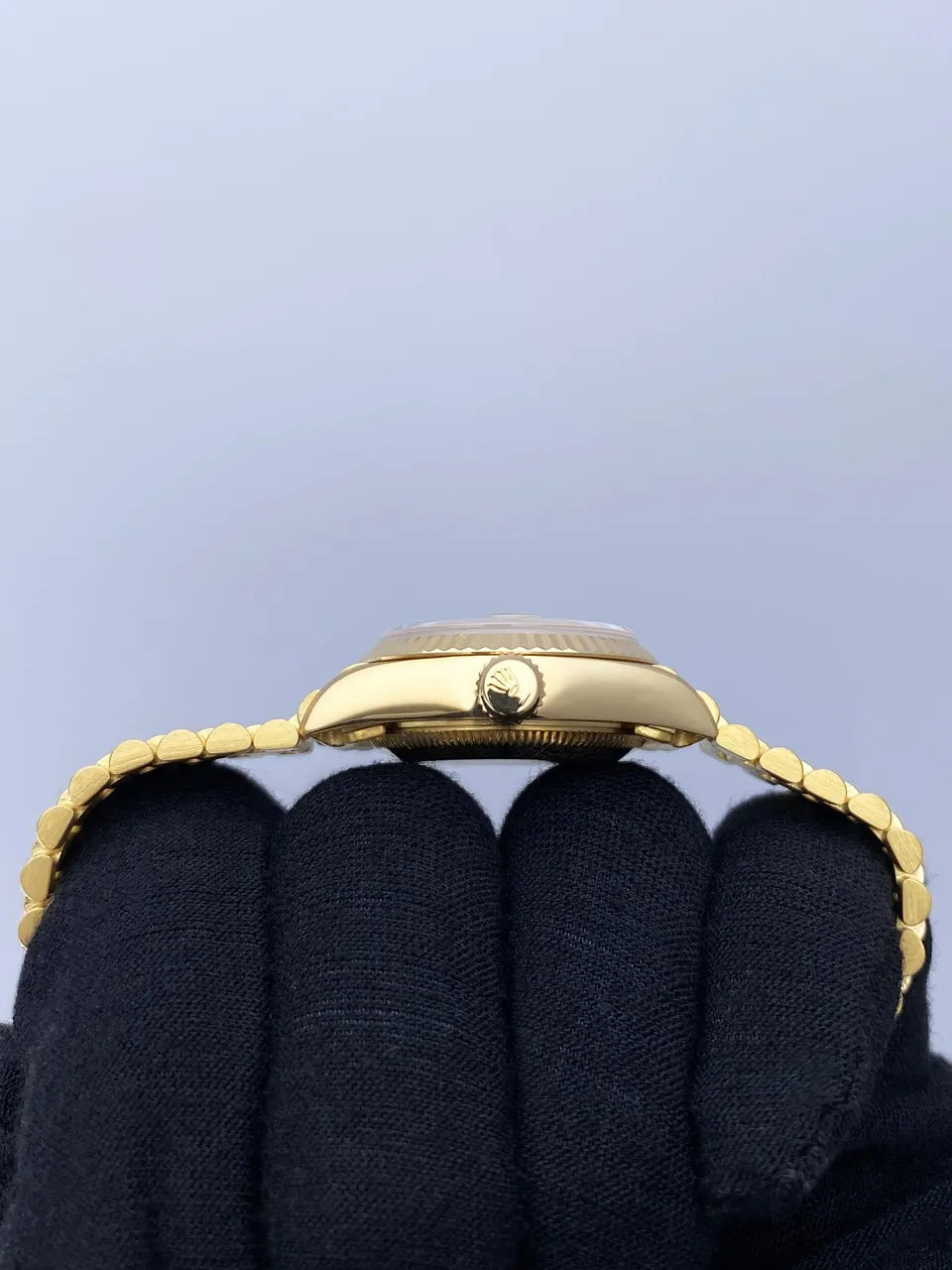 dial fluted Rolex Gold Diamond Datejust - Hình 4