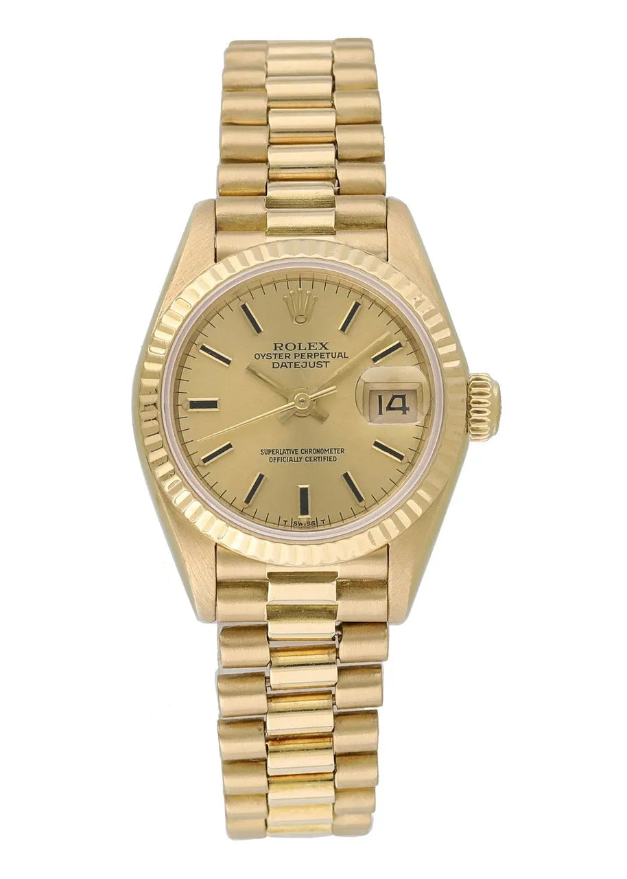 Rolex Gold Champagne Dial Ladies