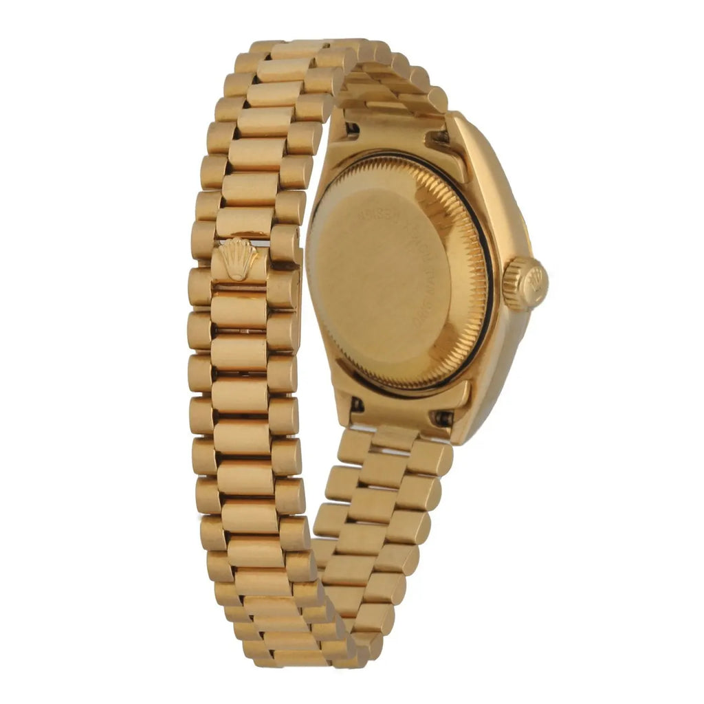 datejust Rolex Gold Black Dial - Hình 4
