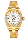 Rolex Datejust Gold White Roman