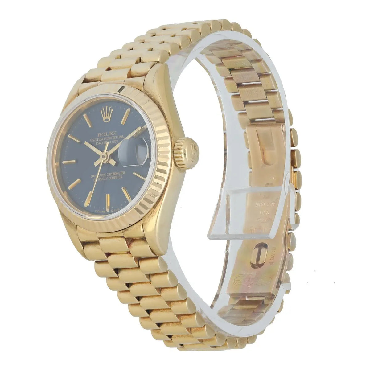 Rolex Gold Blue Datejust - Hình 2