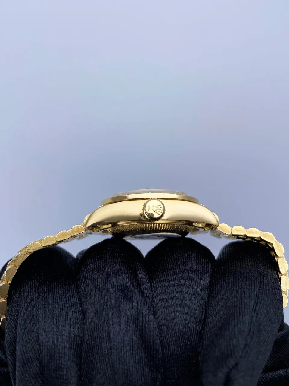 Rolex Gold Diamond Black Dial