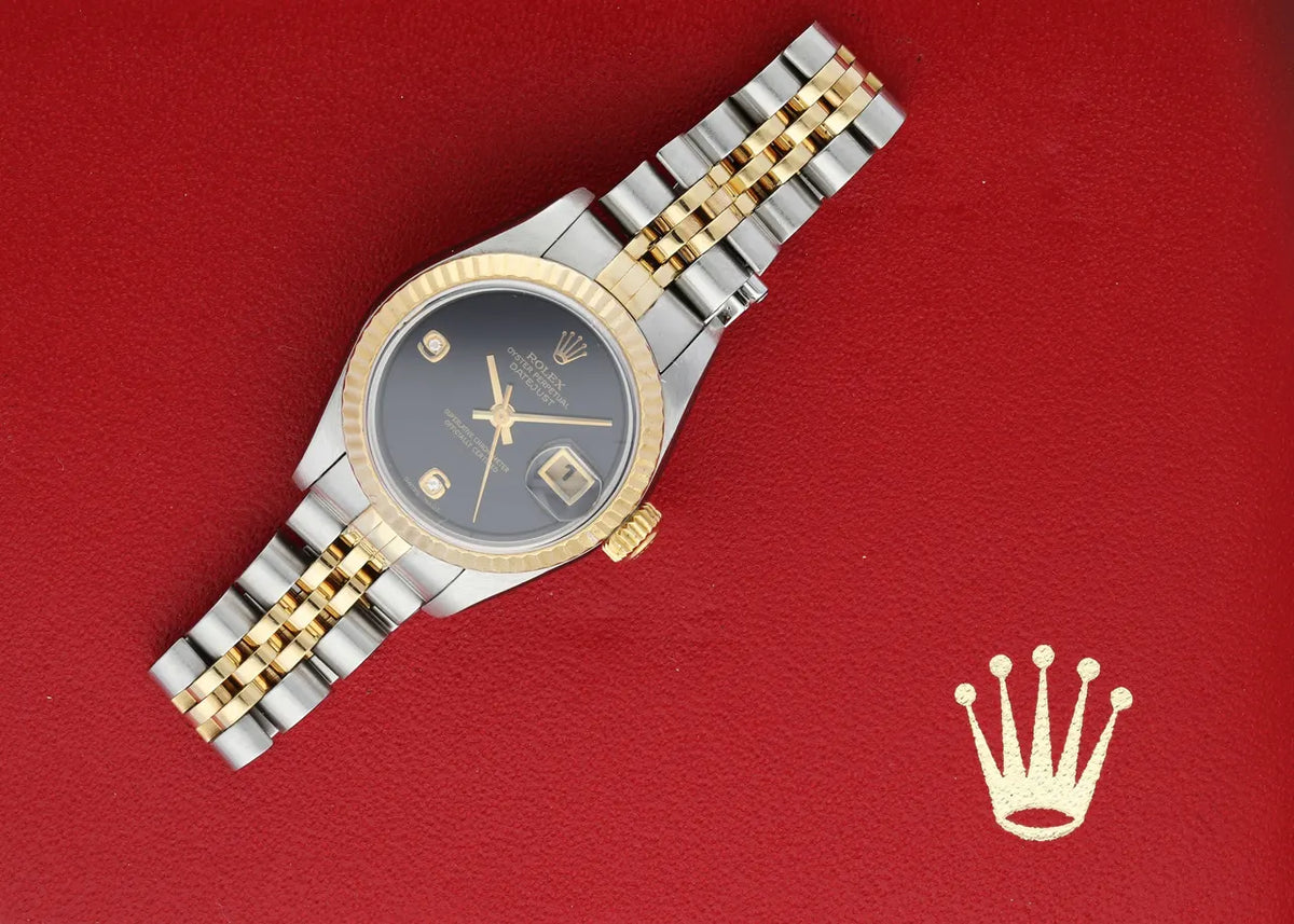 Rolex Gray Diamond Datejust - Hình 4