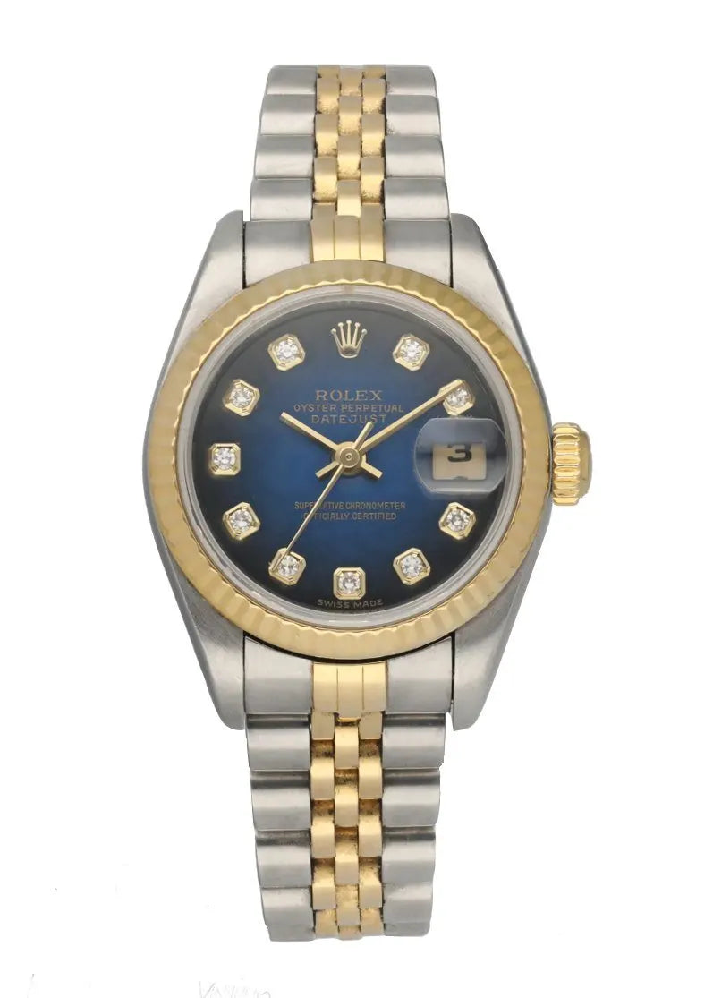Rolex Datejust Blue Diamond Dial two
