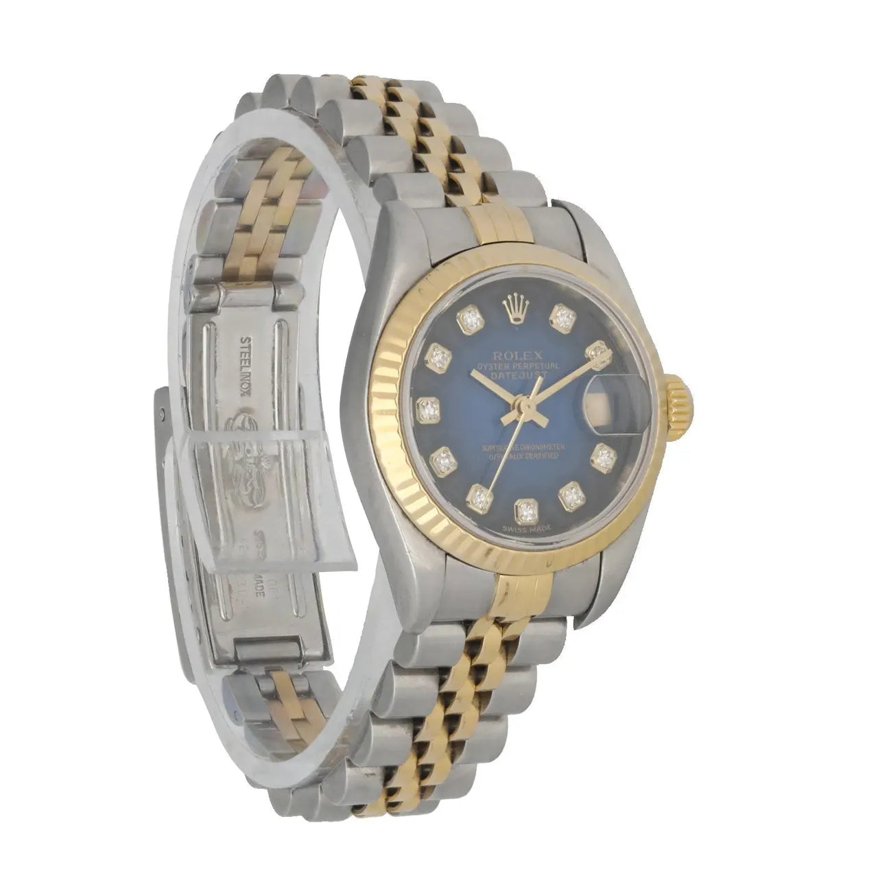 Rolex Datejust Blue Diamond Dial two - Hình 3