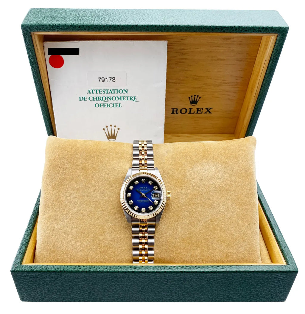 Rolex Datejust Blue Diamond two - Hình 2
