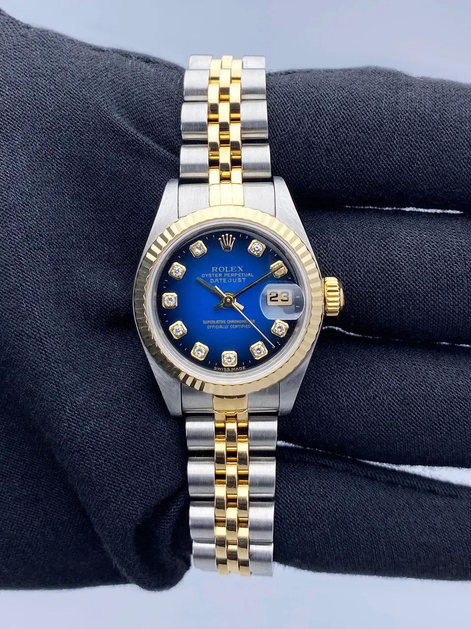 Rolex Datejust Blue Diamond two - Hình 3