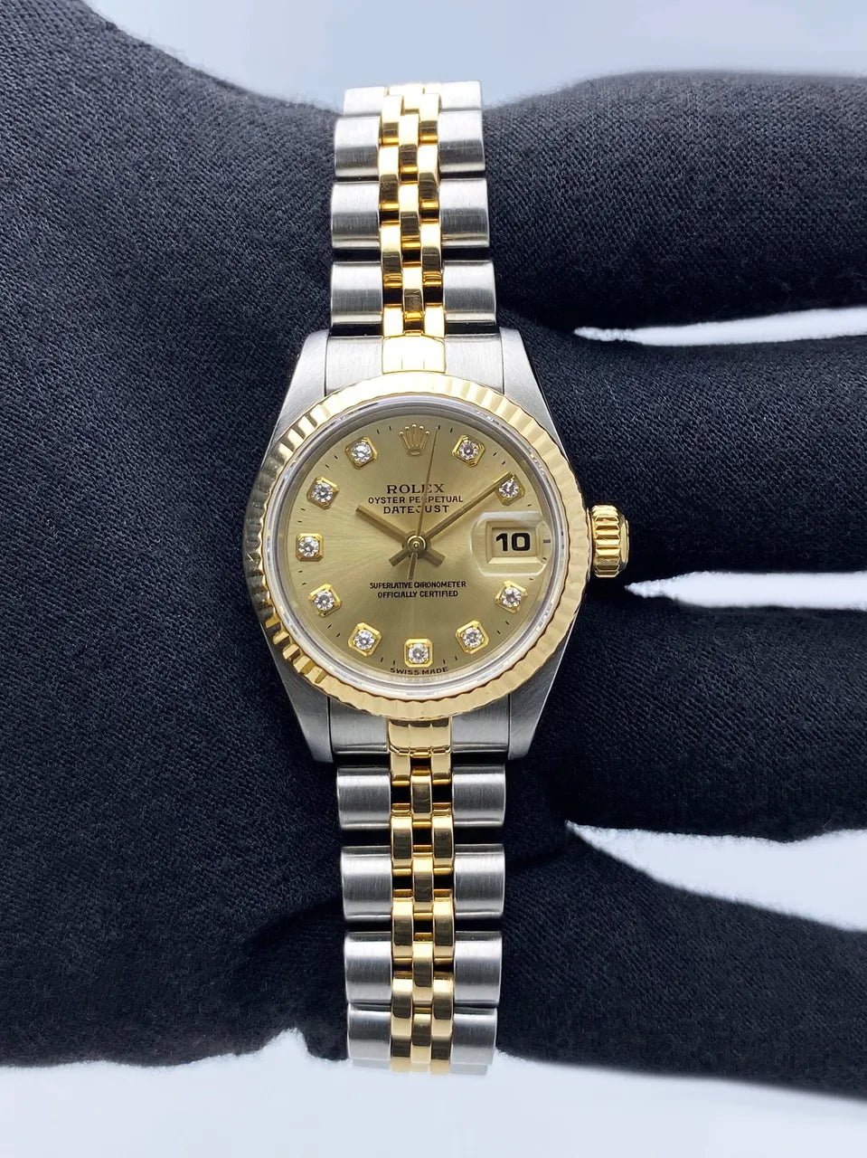 Rolex Two-Tone Champagne Diamond - Hình 2