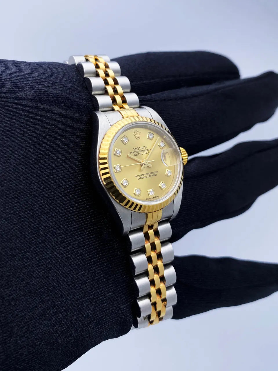 two Rolex Datejust Gold Diamond Dial - Hình 3