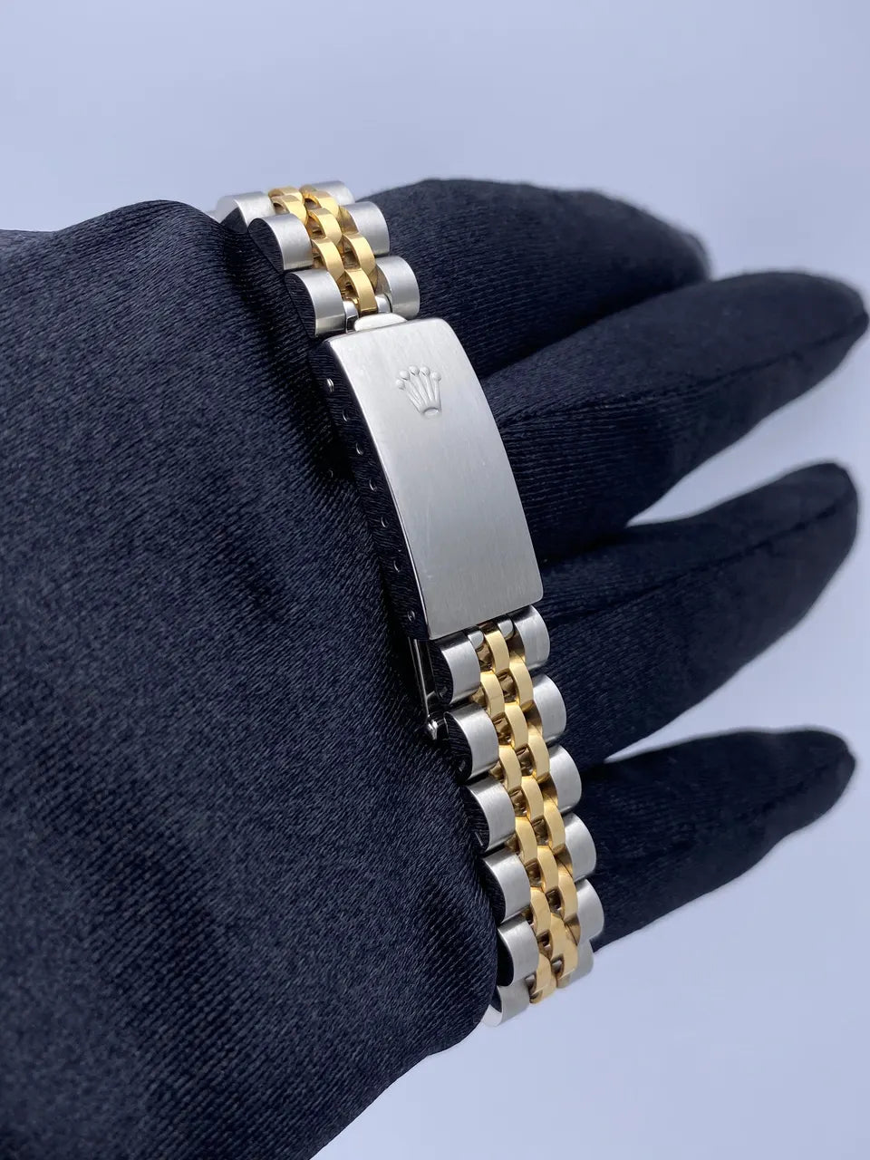 fluted Rolex Datejust Silver Dial Two-Tone - Hình 6