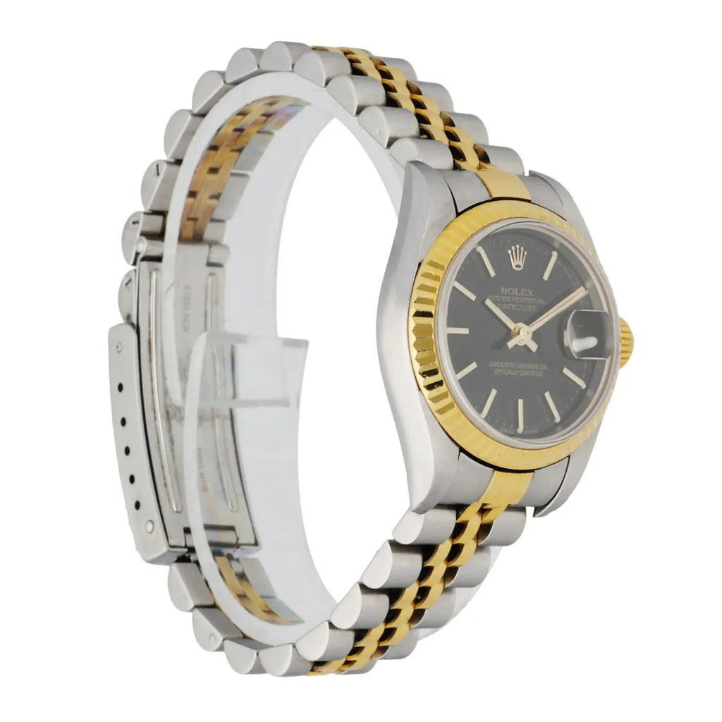 Rolex Two-Tone Black Dial - Hình 3