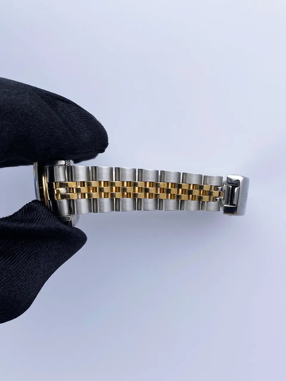 fluted Rolex Datejust Silver Dial Two-Tone - Hình 8