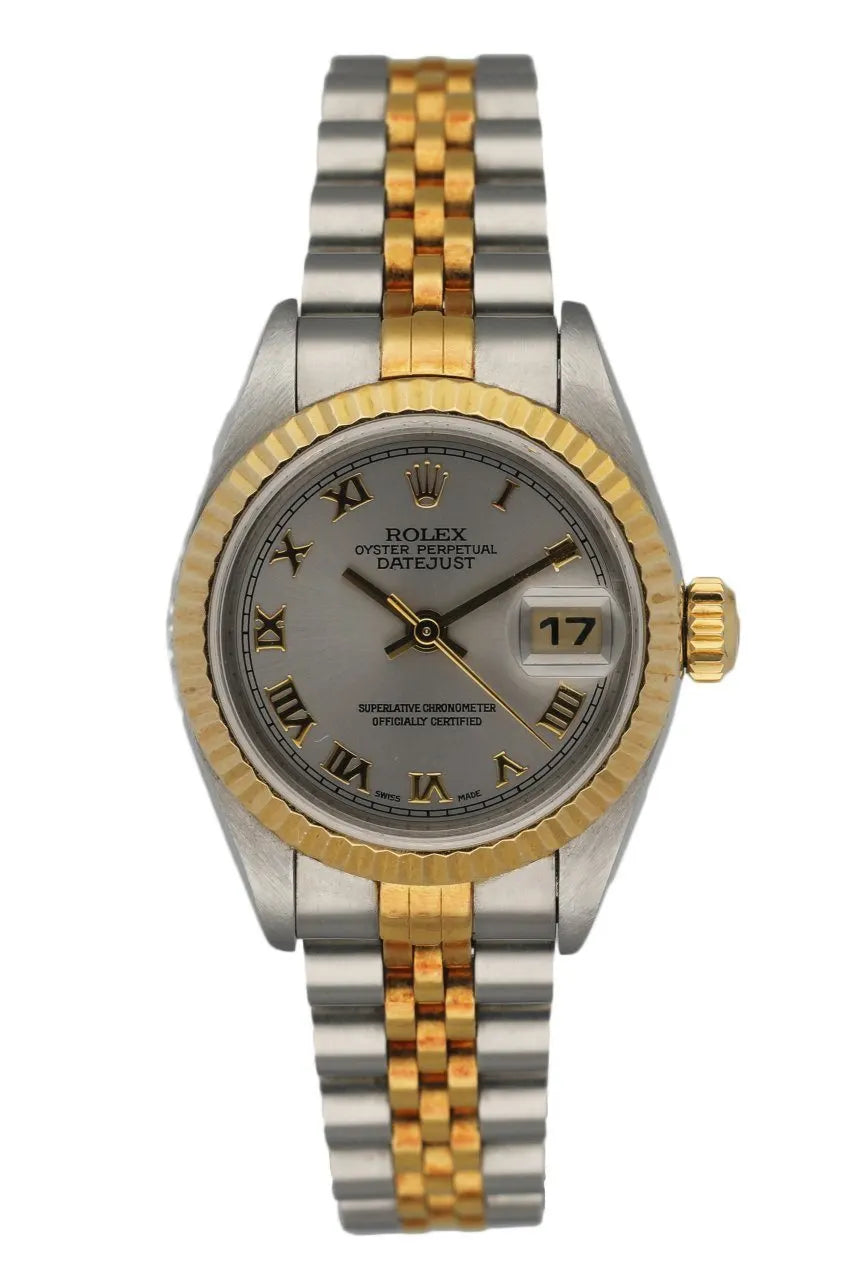 datejust Rolex Silver Dial Two-Tone