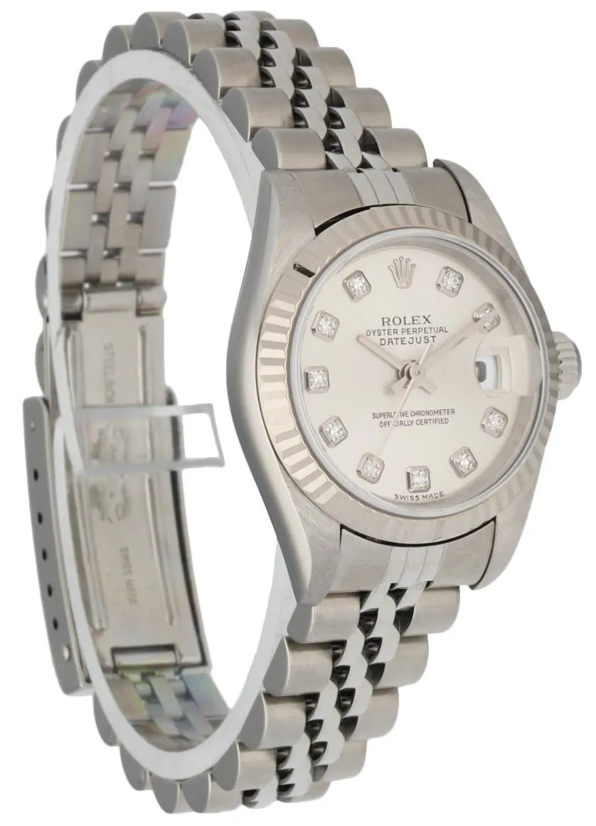 dial markers Rolex Silver Diamond Datejust - Hình 3