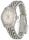 oyster Rolex Datejust Silver Diamond Dial