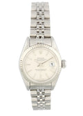 timeless Rolex Datejust Silver Dial Steel