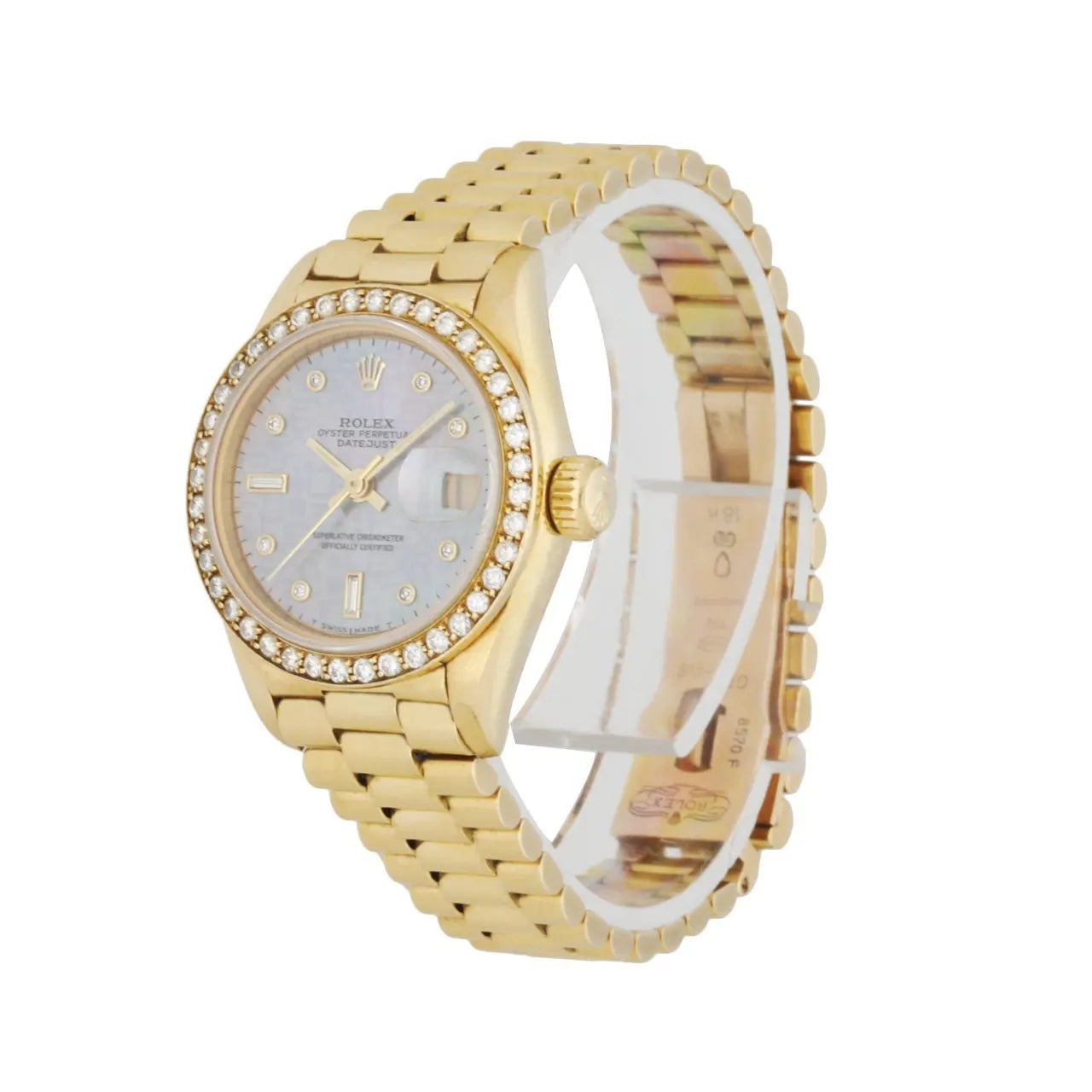 Rolex Gold Diamond Mother of Pearl - Hình 2