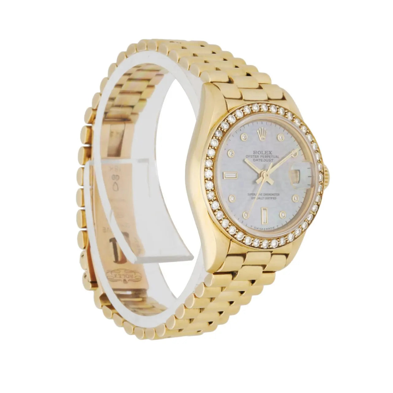 Rolex Gold Diamond Mother of Pearl - Hình 3