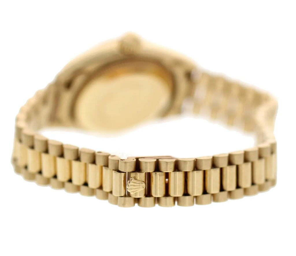 Rolex Gold Champagne Diamond Ladies - Hình 4