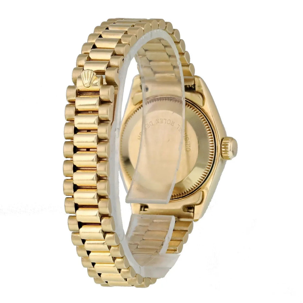 datejust oyster Rolex Gold Champagne Diamond - Hình 5
