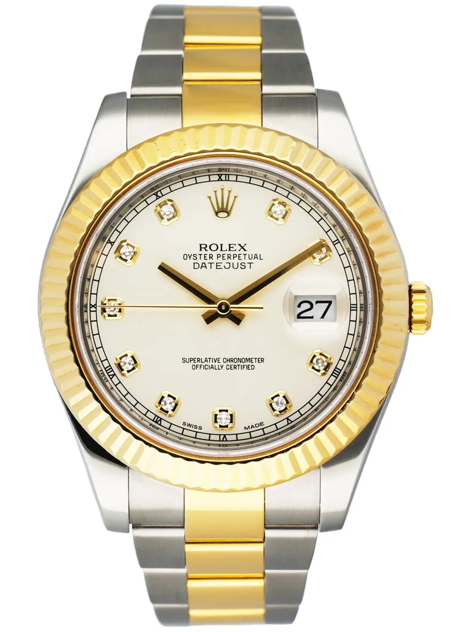 Rolex Two-Tone Gold Diamond - Hình 2