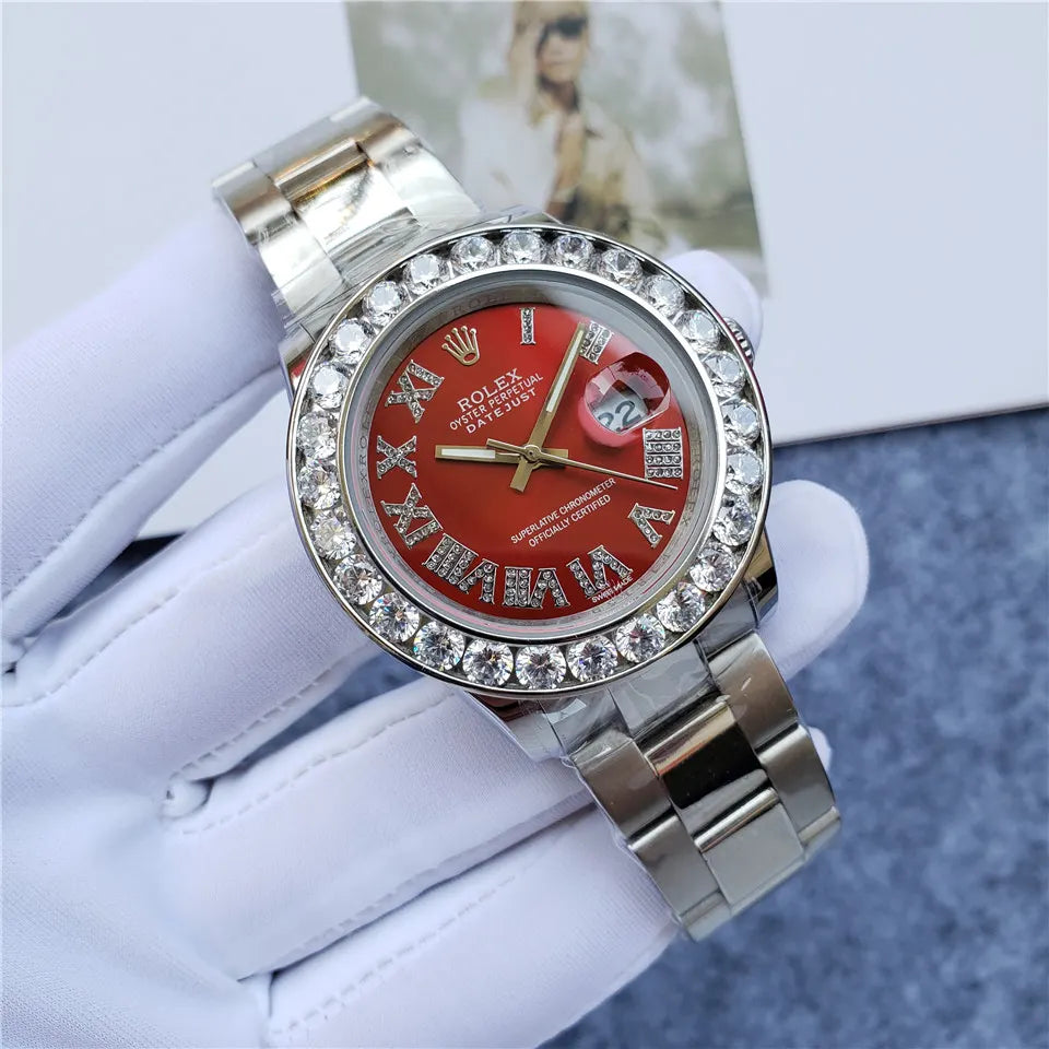 Rolex Red Diamond Datejust - Hình 5