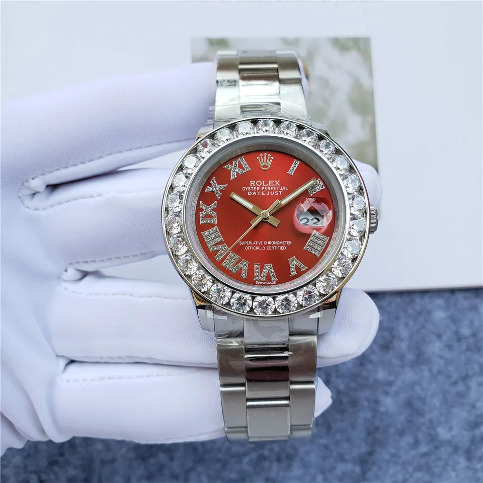 Rolex Red Diamond Datejust - Hình 4