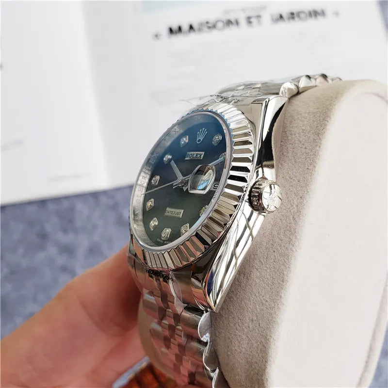 Datejust Black Pattern Diamond - Hình 3