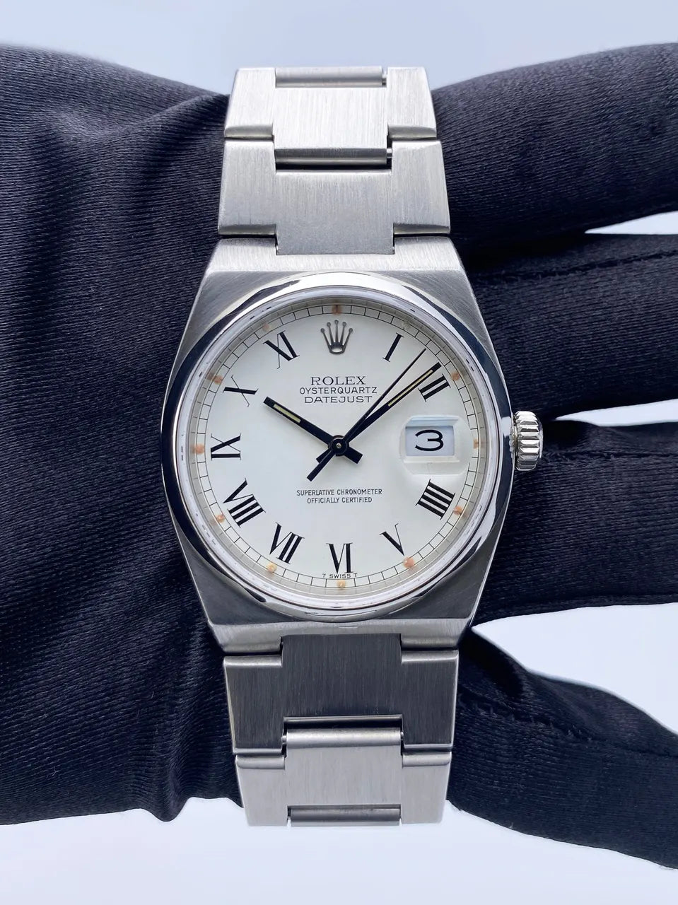 Rolex Oysterquartz Datejust White Dial