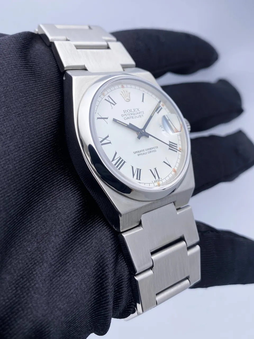 Rolex Oysterquartz Datejust White Dial - Hình 2