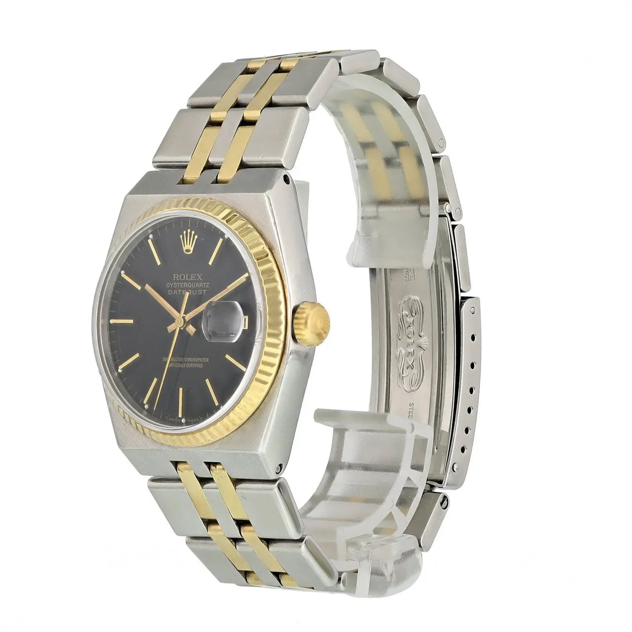 Rolex Oysterquartz Two-Tone Black - Hình 4