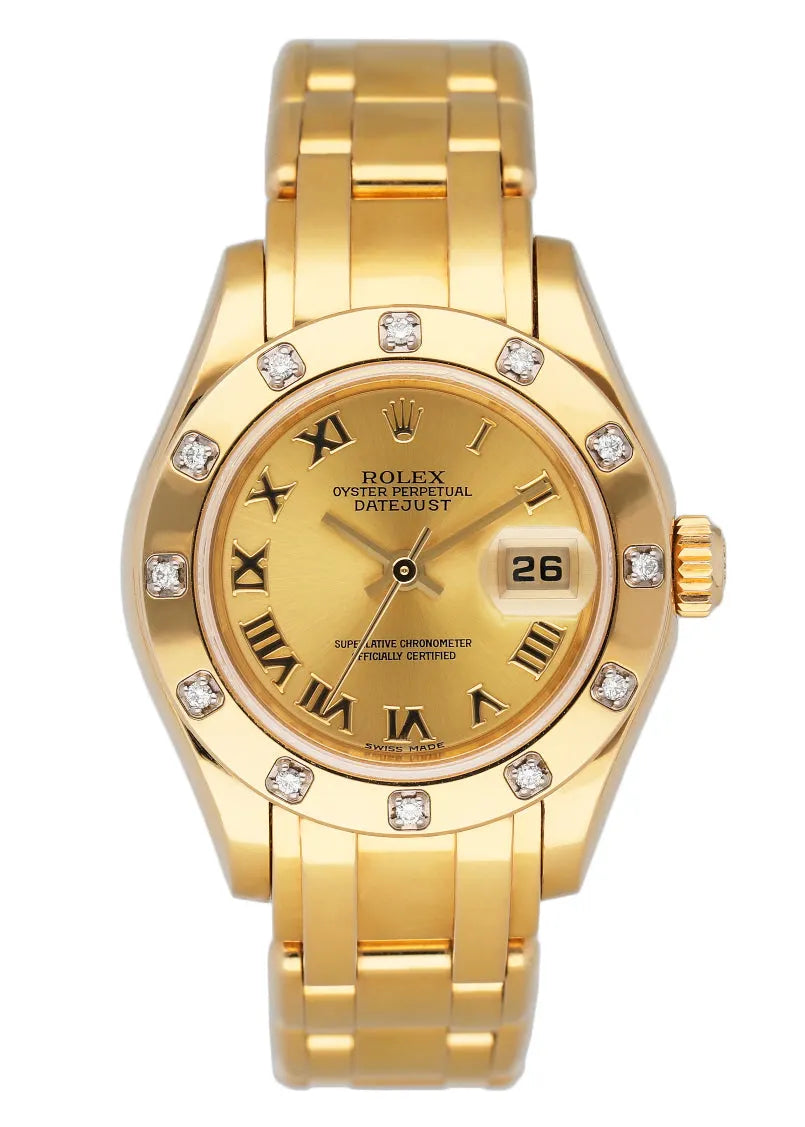 Rolex Gold Champagne Diamond Bezel