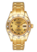 Rolex Gold Champagne Diamond Bezel