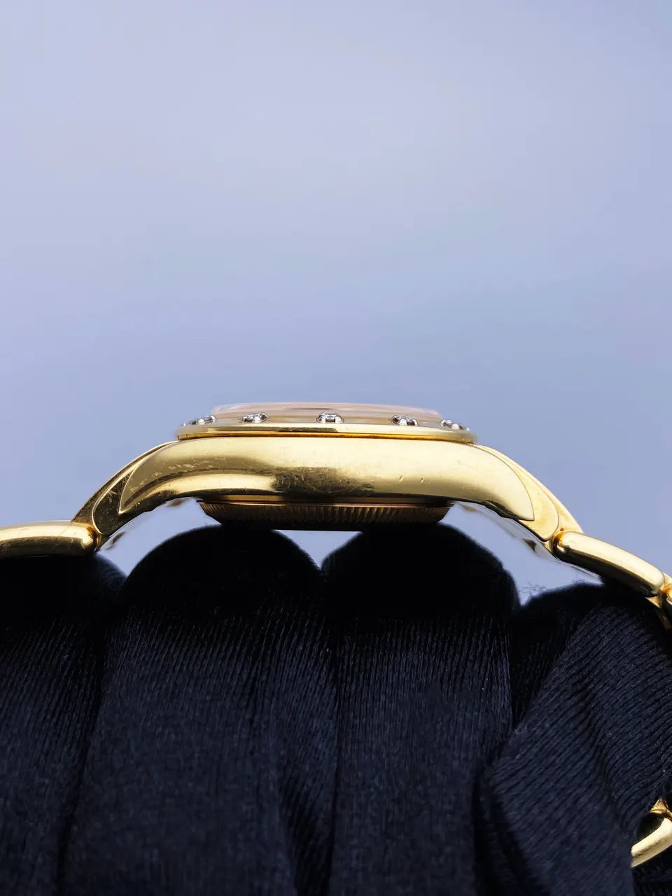 Rolex Gold Champagne Diamond Bezel - Hình 6