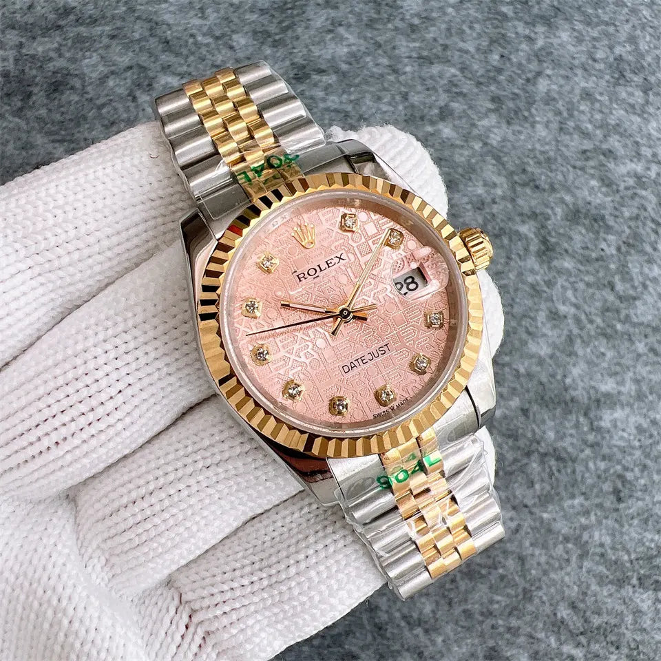 Rolex Pink Tapestry Datejust